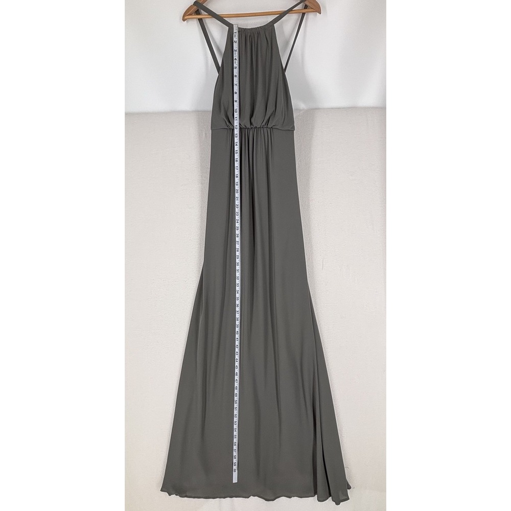 Show Me Your Mumu Amanda Open Back Maxi Dress Soft Charcoal Size Large Wedding - Picture 4 of 8